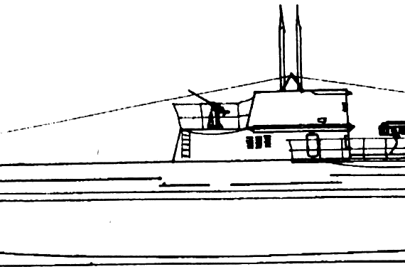 Корабль NMS Rechinul [Submarine] - Romania (1944) - чертежи, габариты, рисунки